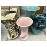 McCoy and Unsigned Art Pottery Vases