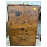 Vintage Castor Oil Wooden Box