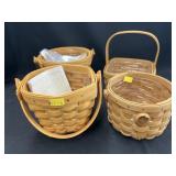 (4) Longaberger Baskets