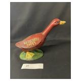 Goose Form Cast Iron Still Bank