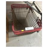 (3) Wire Form Shopping Baskets