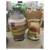 (2) Nippon Vases