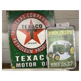 (2) Contemporary Tin Signs