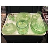Uranium Glass Serving Pieces