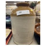 Stoneware Two Tone Storage Crock