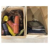 (2) Boxes- Fabric, Minx, Photo Frame