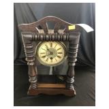 Walnut Cased Mantel Clock