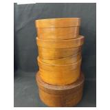 (4) Bent Wood Pantry Boxes