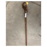 Carved Wood Swan Cane