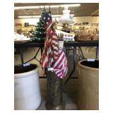 Umbrella Stand with Political and U.S. Flags