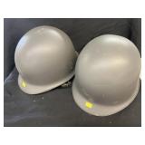 (2) Military Helmets