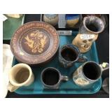 Contemporary Pottery Mugs and Plates