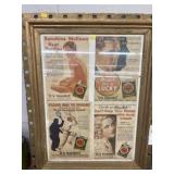 Framed LUCKY STRIKE Advertisement