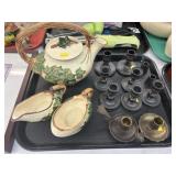 McCoy Pottery with Candlesticks