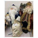 (2) Santa Claus Dolls