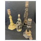 (4) Cast Metal Table Lights