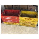 (6) Plastic Beverage Crates