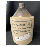 Mount Carmel Advertising Stoneware Jug