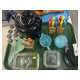 Refrigerator Dishes, Fiestaware, Steak Knives