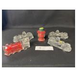 (5) Glass Candy Containers