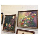 (2) Unsigned Oil On Canvases