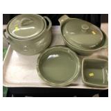 (4) Pieces of Longaberger Pottery