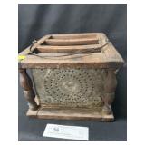 Primitive Punched Tin Foot Warmer