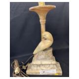 Alabaster Parrot Form Table Light