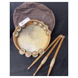 Tambourine with Drum Sticks