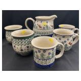 Hand Painted Polish Pottery