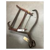 Miniature Bow Saw, Ice Tongs