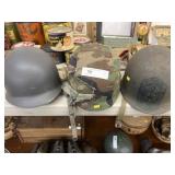 (3) Military Helmets