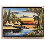 (2) Tshibanda Oil On Canvases