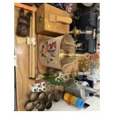 Shoeshine Box, Waste Can, Sprinkling Can