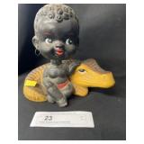 Vintage Repaired Japan Bobblehead