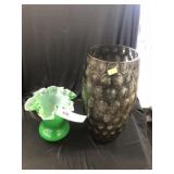(2) Art Glass Vases