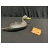 D. Unruh Holtwood, PA Carved Black Duck Decoy