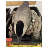 (12) Felt Head Goose Decoy Shells