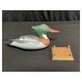 D. Unruh Holtwood, PA Merganser Carved Decoy