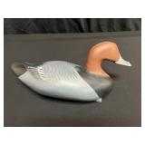 D. Unruh Pequea, PA Carved Redhead Duck Decoy
