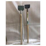 (2) Handled Scrapers