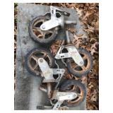 (4) Scaffolding Wheels