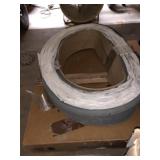 (2) Rolls of Gray 4" Cove Molding