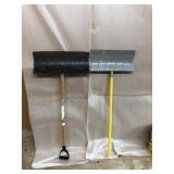 (2) Metal Snow Shovel Scrapers