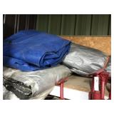 (2) Large Tarps with Insulating Tarp