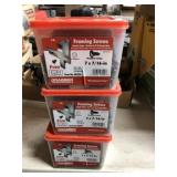 (2) Boxes of 7 x 7/16" Metal Framing Screws