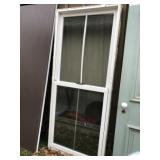 Double-Hung Double Pane Vinyl Window