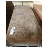 Lidded Wooden Box with Assorted Nails