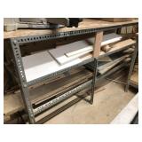 Homemade Table Shelf with Contents