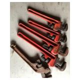 (5) Pipe Wrenches